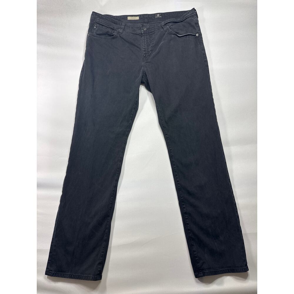 AG Adriano Goldschmied Men's The Graduate Tailored Leg Black Pants 36x32 (37x32)